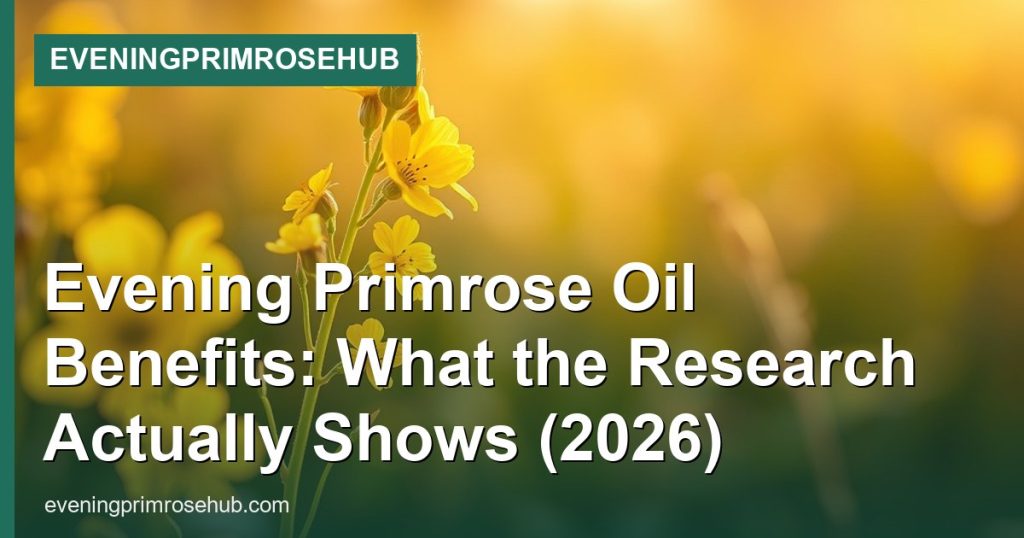 Evening Primrose Oil Benefits: What the Research Actually Shows (2026) - EveningPrimroseHub