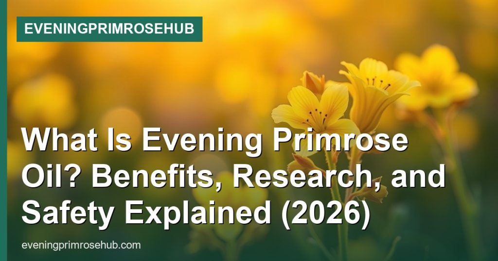 What Is Evening Primrose Oil? Benefits, Research, and Safety Explained (2026) - EveningPrimroseHub
